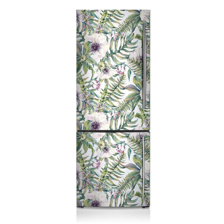 Bay Isle Home Flowers Freezer Door Sticker Wayfair.co.uk